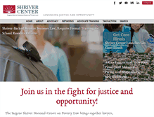 Tablet Screenshot of povertylaw.org